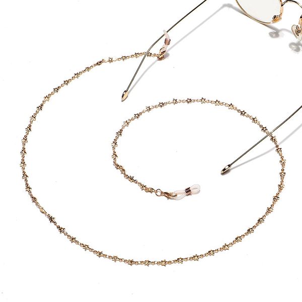 

fashion beaded metal glasses chains sunglasses chain reading eyeglasses cords anti-lost star glasses holder eyewear retainer