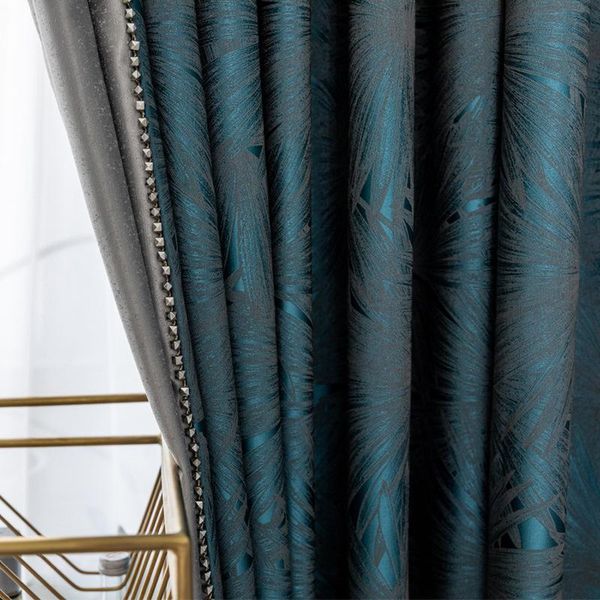 

balcony luxury modern jacquard fabric curtains for living room bedroom thermal curtain & drapes