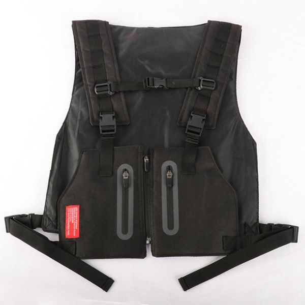

wear reflective men tactical vest hunting cs waistcoat protective modular security for outdoor sports riding jackets, Camo;black