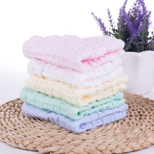 

dishwashing cloth, saliva towel, baby handkerchief, cotton water gauze, 6 layers of pleated small square solid, White