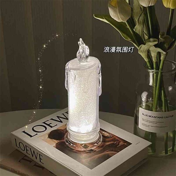 

lighting amazing ~ ins simulation candle led night without plug-in bedroom bedside sleep atmosphere decorative light