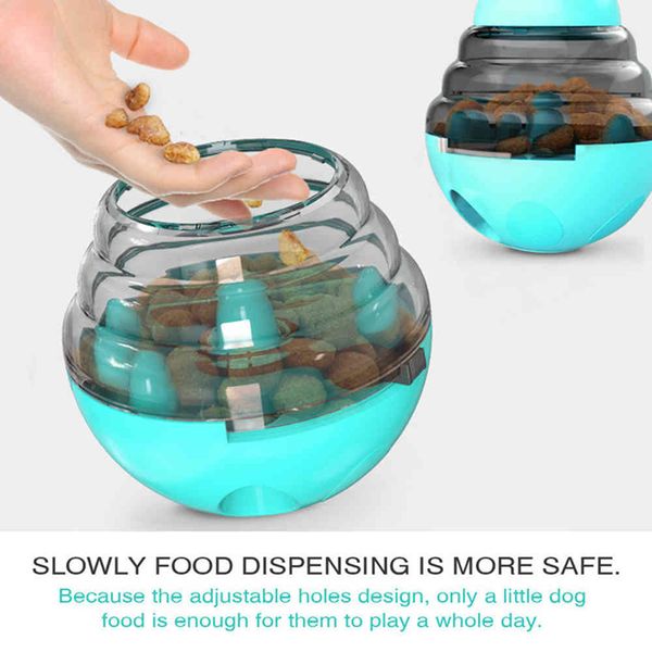

interactive cat dog pet toy treat ball smarter pet toys food ball food dispenser for cats playing training balls pet supplies