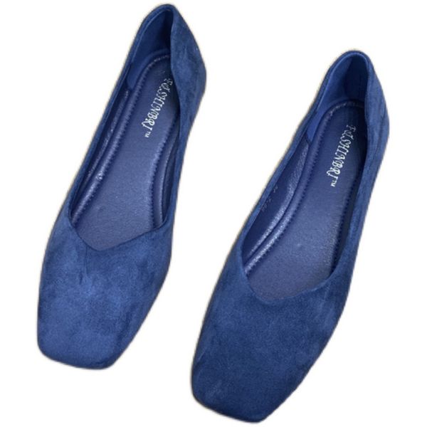 

square toe flats shoes women slip on causal shoes for spring 2021 new female solid red wedding flats shoes comfortable ballet, Black