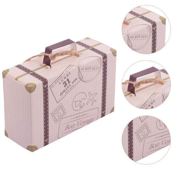 

gift wrap 20pcs suitcase candy boxes vintage kraft paper storage
