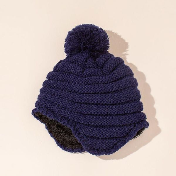 Berretti Cappelli Cute Baby Winter Hat Set Addensare Warmer Tinta unita per ragazze Ragazzi Fibre acriliche lavorate a maglia Kids Born K1KC