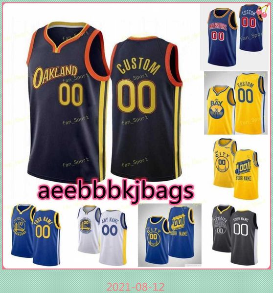 

75th anniversary eric7 paschall basketball jersey klay 11 thompson kelly 12 oubre mychal 15 mulder andrew 22 wiggins draymond 23 green custo, Black