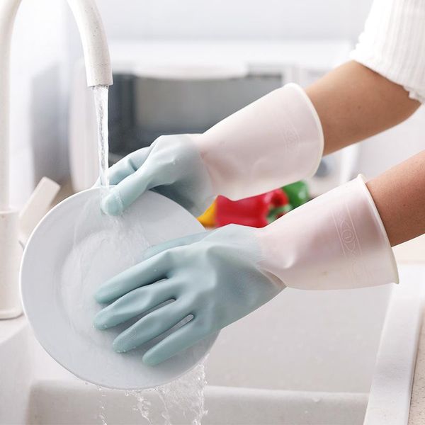 

luluhut kitchen dish washing gloves household dishwashing rubber for clothes cleaning dishes disposable