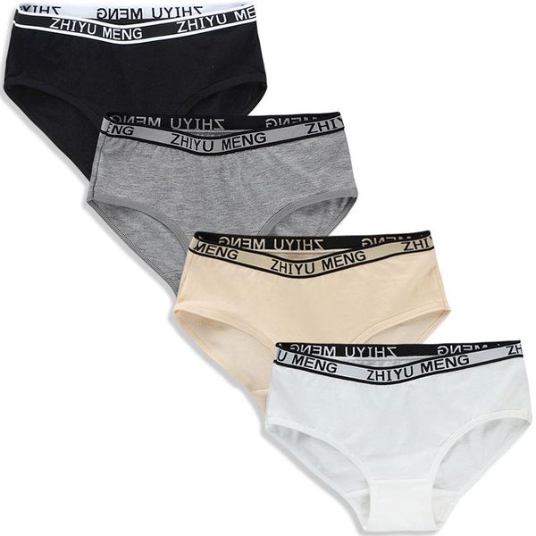 

panties 6pc/lot girls cotton colorful briefs letter teens teenage underwear puberty 8-16y, Camo