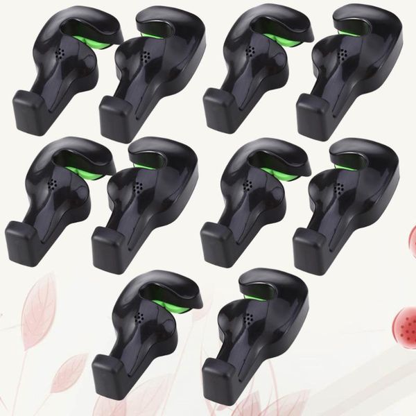 

hook hanger 10pcs car seat back hooks bag holder universal organizer automobiles storage clips (black)