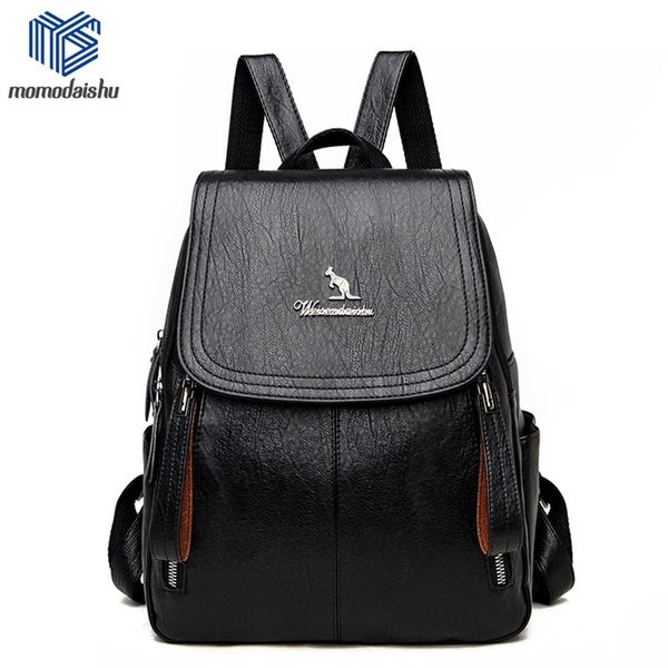 

women backpack leather s female designer for girls school bag travel bagpack ladies sac a dos 211009