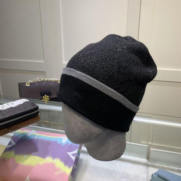 

hat classic letter knitted beanie caps for men's autumn winter warm thick wool embroidery cold couple fashion street hats gvhkg, Blue;gray