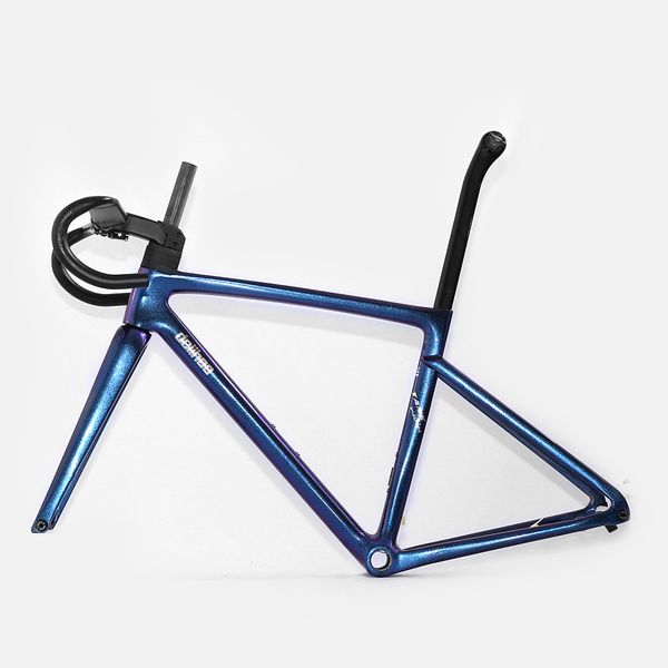 

delihea tank machine new 2021 g7 coming bicycle frame 875g ultralight with handlebar stem carbon disc climbing frame