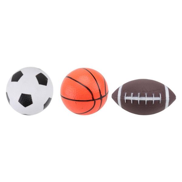 

fitness balls 3pcs mini sport basketball soccer football rugby for kids children favors
