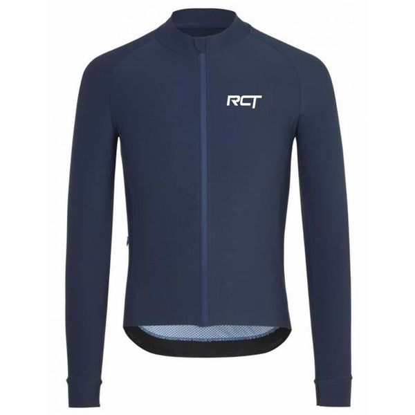 

racing jackets roupas de ciclismo masculina em promoÃ§Ã£o rct summer long sleeve cycling jersey navy blue mallot espaÃ±a, Black;red