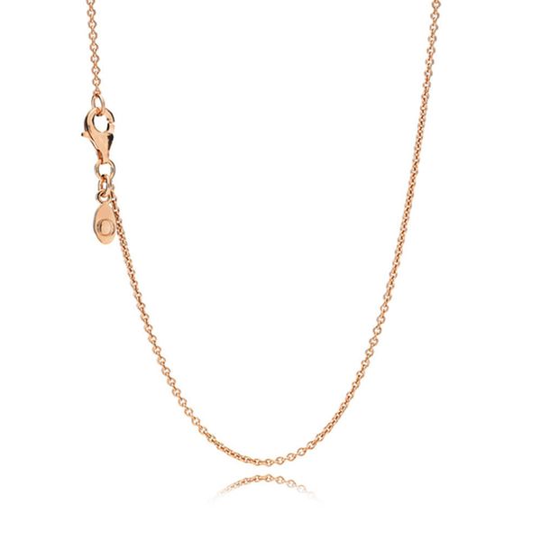 

new 2021 100% 925 sterling silver chain necklace (adjustable) necklace fit diy original fshion jewelry gift 1111