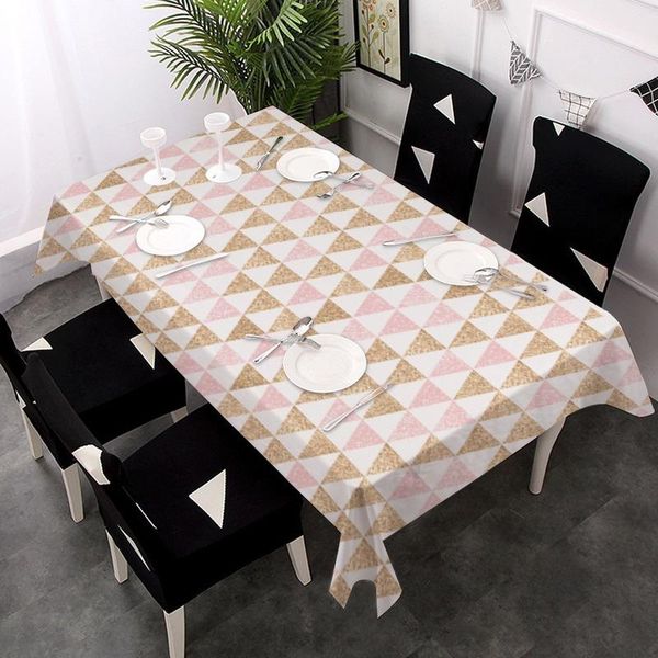

table cloth nordic cotton linen ins tablecloth simple geometric design dust tea mat