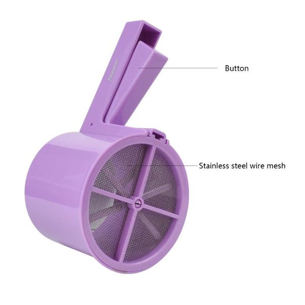 

flour sifter with hand-pressed movement powder shaker baking pastry tool-1pcs & tools