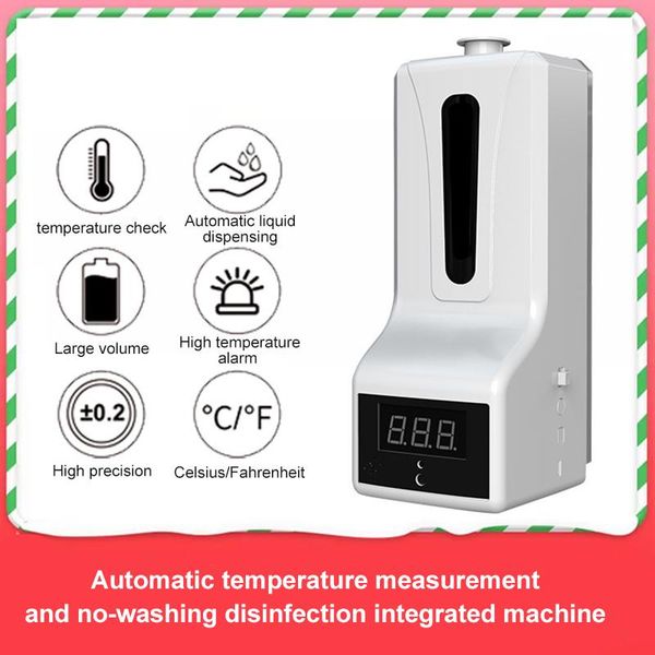 

liquid soap dispenser 750ml automatic disinfection hand sanitizer gel with digital display sensor