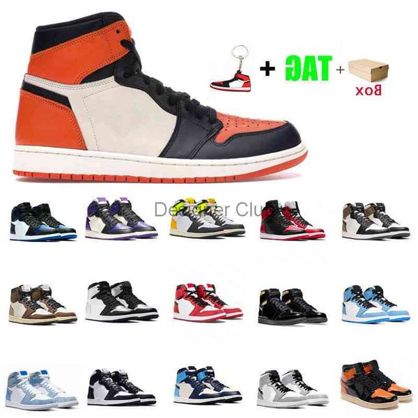 

unc 1 mens basketball shoes 1s hyper royal high dark mocha 3 twist chicago roral toe mid light smoke grey sport sneakers trainers