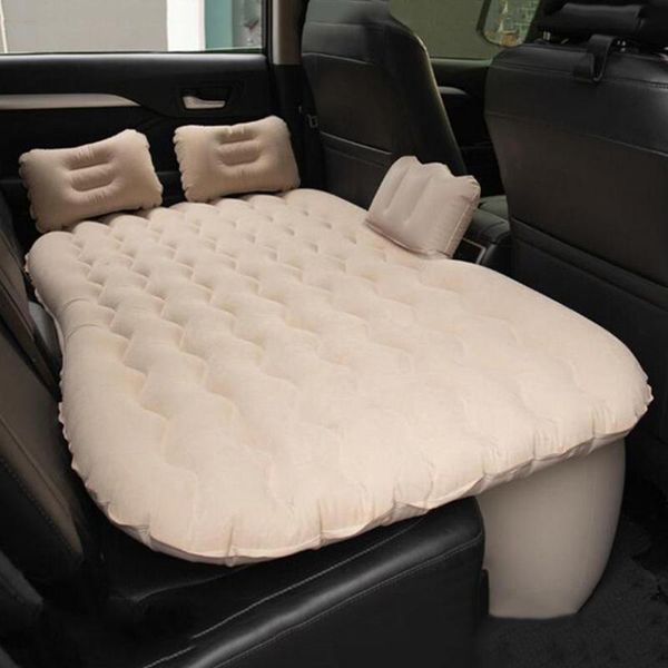 

other interior accessories auto multi-function inflatable air mattress suv special detachable flocking pvc car bed outdoor travel good