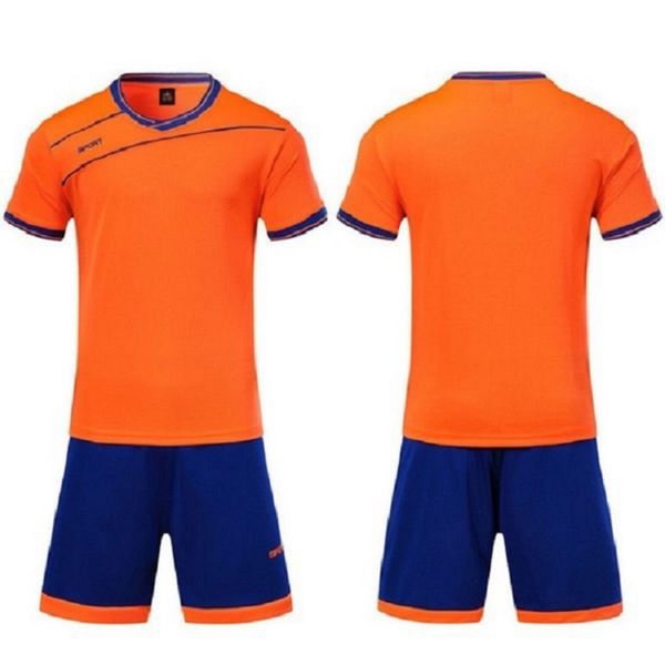 2021 Camisas de futebol personalizadas Conjuntos Liso Royal Blue Football Suor Absorvente e Respirável Treinamento para Crianças Terno Jersey 53