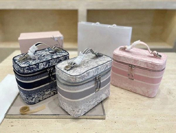 

selling oblique embroidered fashion cosmetic bags designers canvas beauty d bag handbag luxurys brands large capacity tiger pattern makeup s