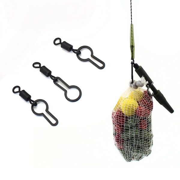 

fishing accessories 20pcs carp swivel for connecting pva mesh bag coarse terminal tackle