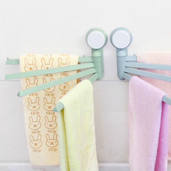 

towel racks rack paste rotating kitchen cloth toilet punched hanging bar