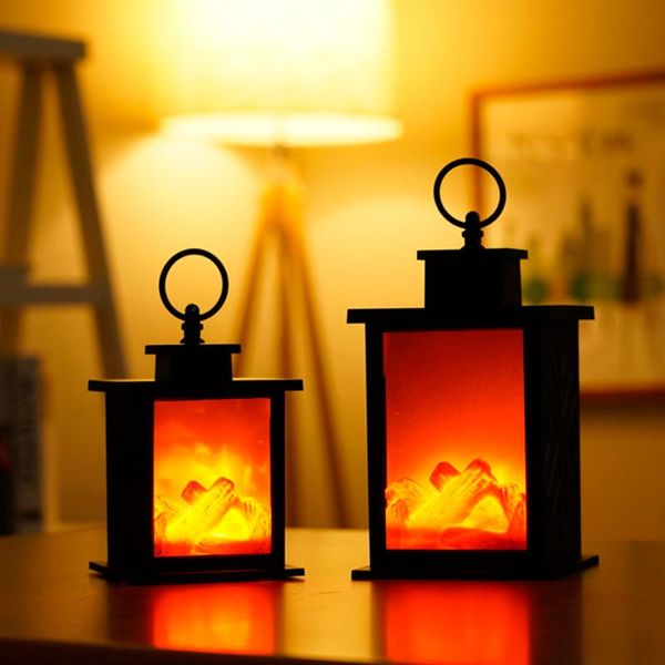 

night lights led usb flame lantern lamps simulated fireplace battery courtyard room decor effect light bulb christmas ornament
