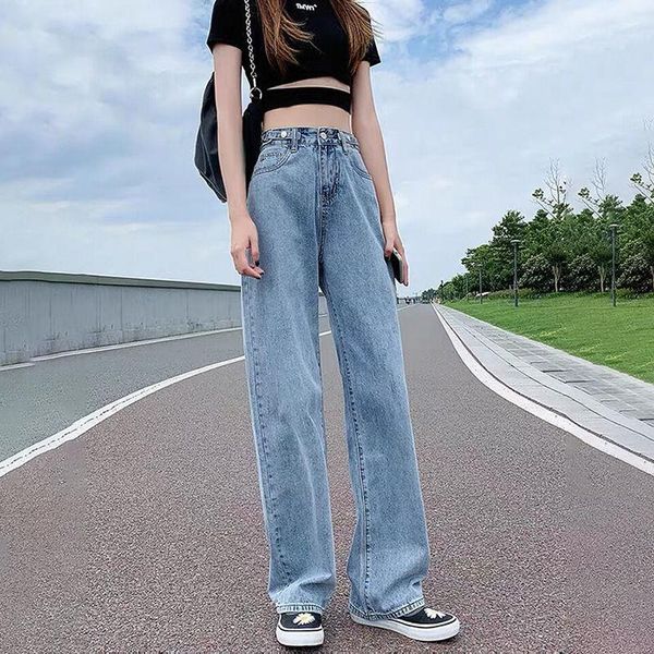 

women's jeans fy1027 2021 spring summer autumn women fashion casual denim pants woman female ol womens, Blue