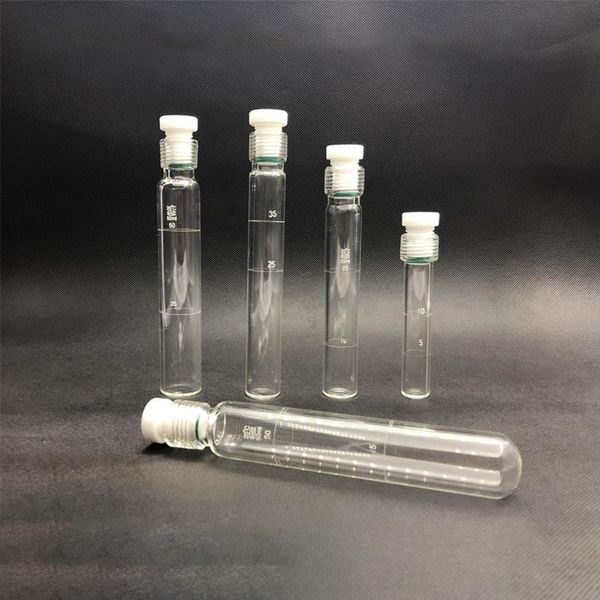 Laborbedarf, 1 Stück, Druckflasche, Glasschraubrohr, explosionsgeschützte Dichtung, Reaktion, hydrolytisch, 10/35/50/100 ml