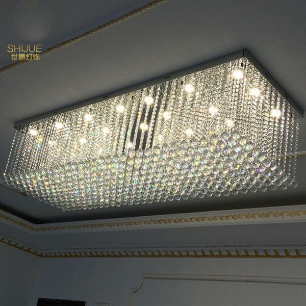 Plafoniere El Ingegneria Lampada di cristallo Sala rettangolare Lobby Soggiorno Villa Corridoio Banchetto Lampade personalizzate Led