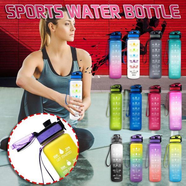 

hydration packs 1l outdoor sports bottle portable leak-proof hiking camping