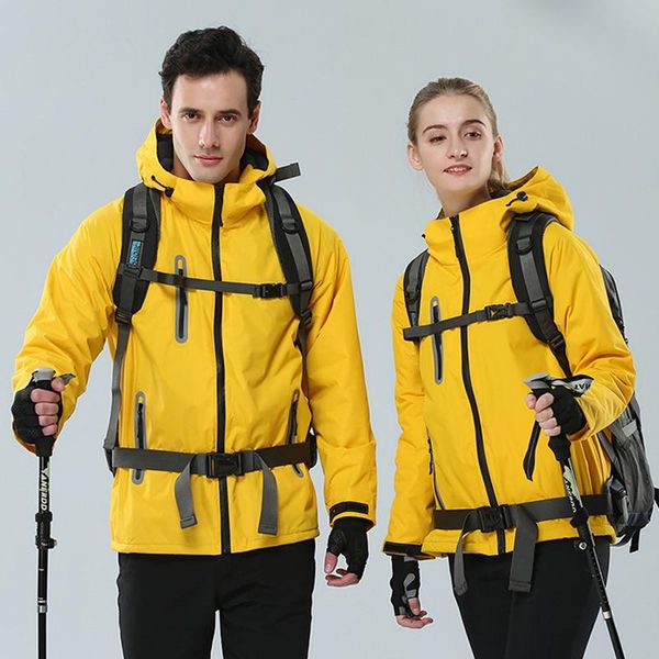 

men's trench coats 2021 fashion customizable logo autumn and winter jacket men women warm windproof outdoor sports hooded zipper, Tan;black