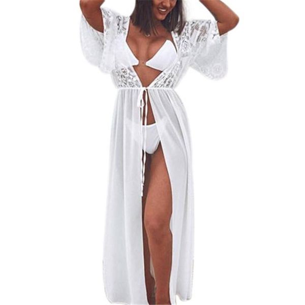 

women's bikini solid short sleeve cover up dress beachwear kaftan bathing suit swimwear, White;black