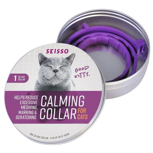 

dog collars & leashes pet calm collar cat soothing relieve anxiety soothe and adjustable waterproof tick control necklace