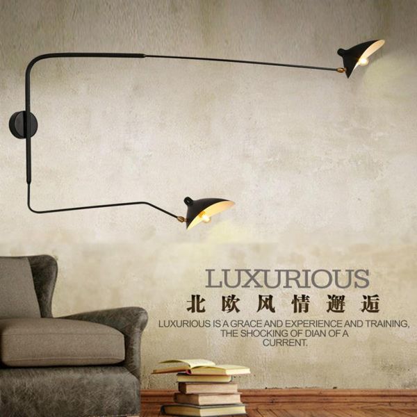 

wall lamp creative designer rocker arm long swinging modern iron duckbill
