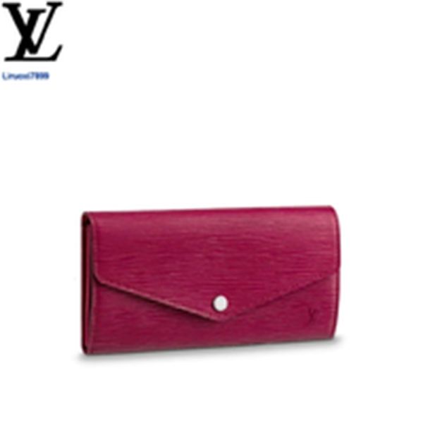 

cases brand designer luxury b5tx card m60580 sarah wallet women phone real leather long wallets chain holders wallet pouches key purse clutc, Red;black