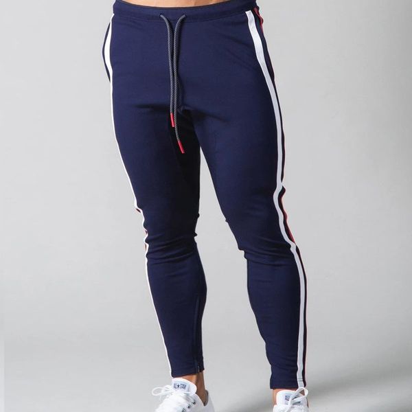 

men's pants 2021 summer autumn mens casual sports running joggers man gym workout trousers drawstring sweatpants male, Black