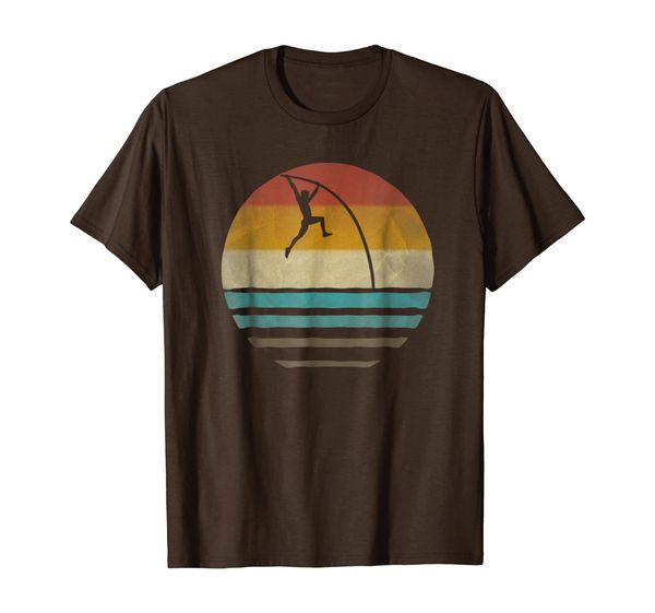 

pole vault shirt retro vintage silhouette distressed gift, White;black