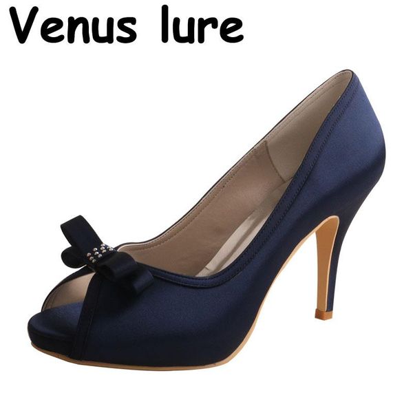 

dress shoes high peep toe heels navy women formal pumps for wedding custom handmade, Black