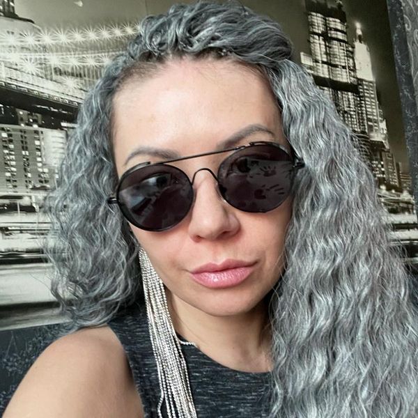 

sunglasses 2021 retro steampunk sun designer women brand men round metal frame punk shades vintage gothic style glasses lens hea, White;black