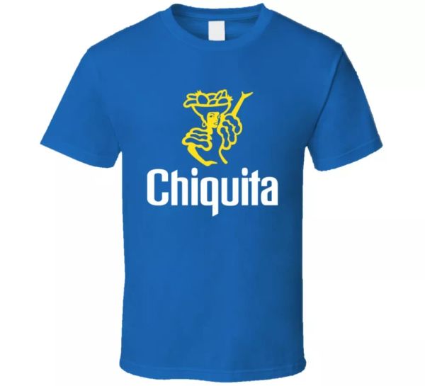 

chiquita bananas food fresh fruit fan t shirt, White;black