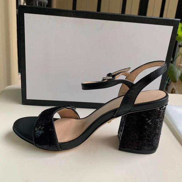 

2021 shoes women genuine leather ankle strap narrow designer sandals ladies party high heels stilettos zapatos, Black
