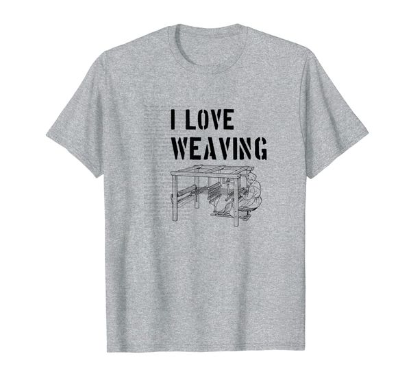 

i love weaving tshirt funny weaving gifts, White;black
