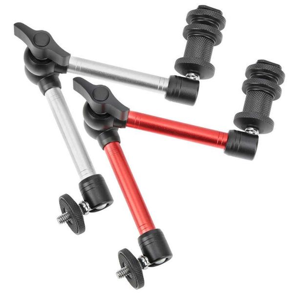 

11in adjustable universal magic arm base holder stand 1/4in screw for camera lcd monitor light tripod heads