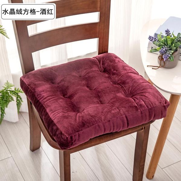 

chair covers household thick solid color sanding cushion winter office bar student back seat sofa hip