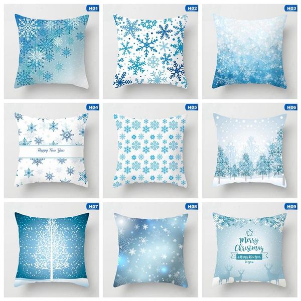 

cushion/decorative pillow christmas snowflake peach skin pillowcase, cushion cover, merry home decoration ornaments, pendants, gifts