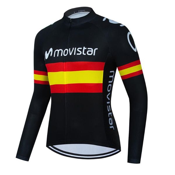 

racing jackets world team long sleeve cycling jersey mtb bike clothing wear autumn bicycle clothes men, Black;red