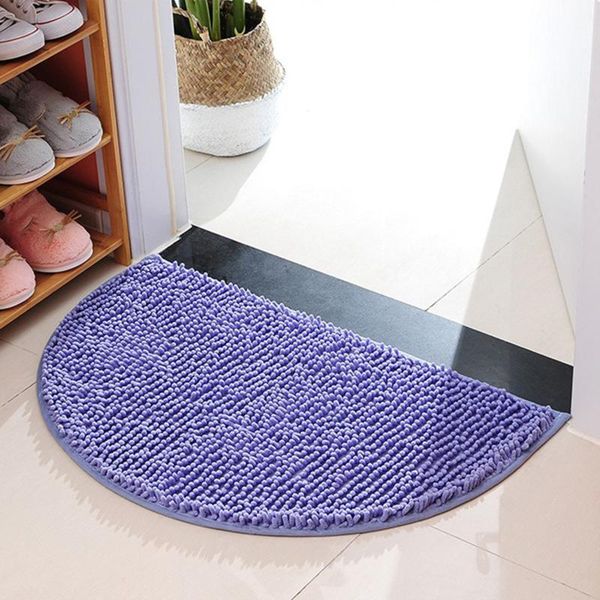

carpets 40x60cm slip-resistant bathroom rug soft carpet floor door mat dirt barrier semi circle cushion bath